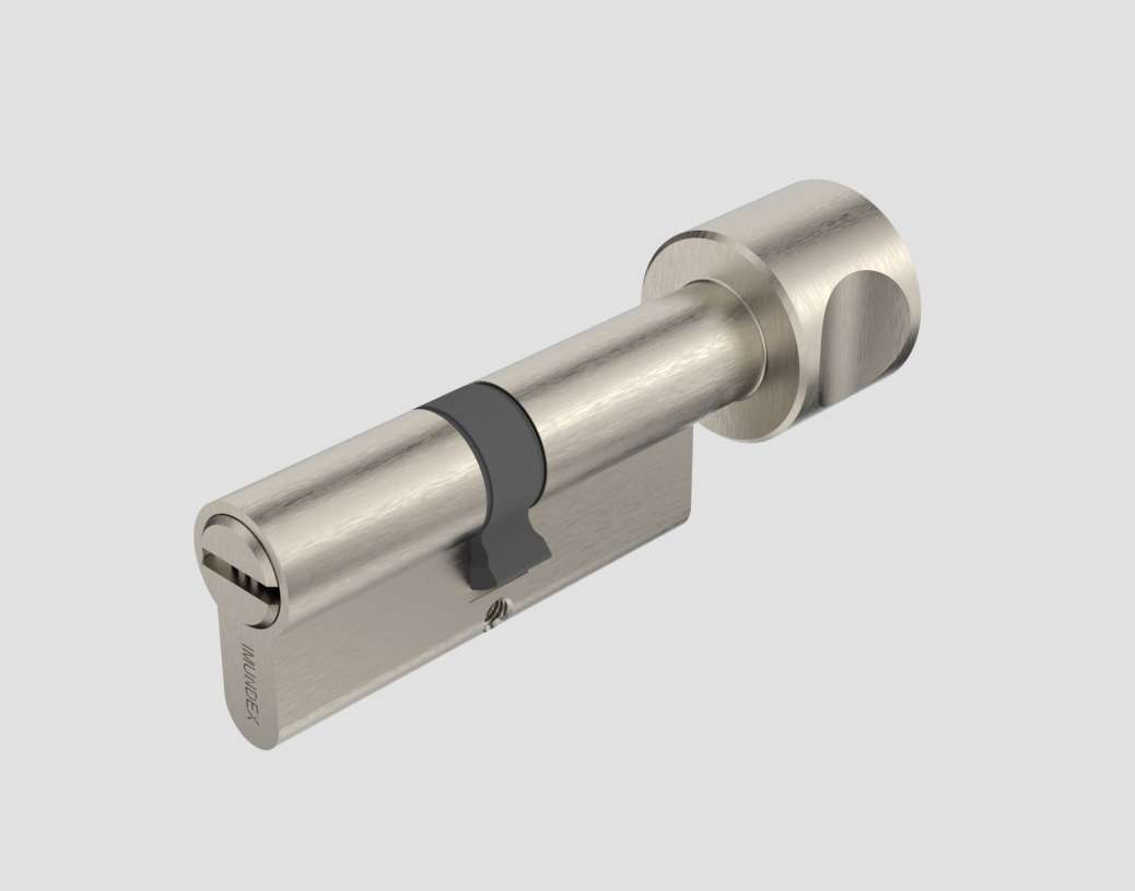 Cylinder with round thumbturn